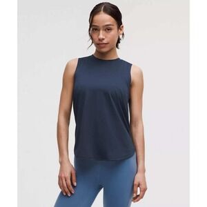 Lululemon Lightweight Split-back Training Tank Navy Blue Women's large‎